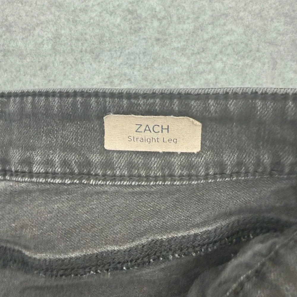 Mavi Jeans Zach Straight Leg Mens 33 Charcoal Gray Casual Faded Stretch Denim